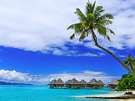 아름다운 진주알 【 보라보라 】 『프랑스령 폴리네시아 소시에테제도 타히티섬 북서쪽』