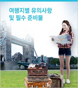 여행지별 유의사항 및 필수준비물